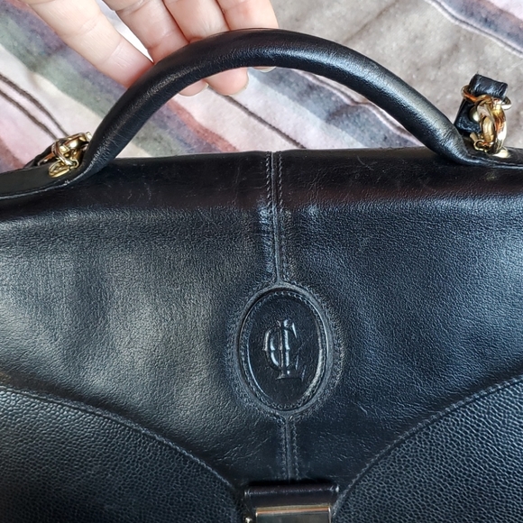 Vintage Black Leather Crossbody Purse - Picture 15 of 15